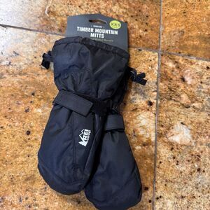 REI Timber Mountain Insulated Black Mittens Toddler/Small Kid Size XXS NWT